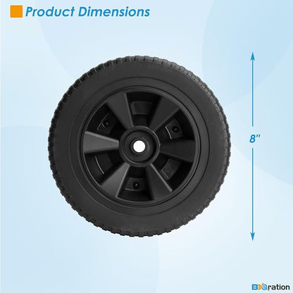 8 Inch G210-0018-W1 Grill Wheels for Charbroil Various Models 461442114 461471717 Char-Griller 1224 3001 2121 Thermos 461472417 463322012 Kenmore and More Charbroil Grill Wheels Replacement