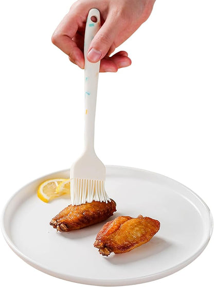 Silicone Basting Brushes,Heat-Resistant Candy Colors Pastry Brush, Strong Steel Core and One-Piece Design, Perfect for BBQ, Grilling, Baking, and Kitchen Cooking, BPA-Free