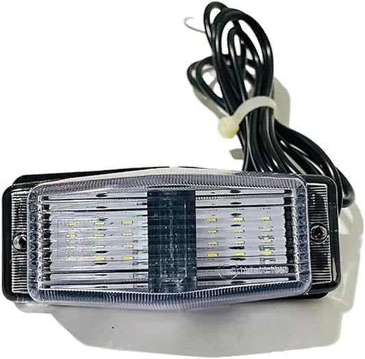 1PC/2PCS 24V LED Marker Light Front Grill Double Burner/Pole Indicator Lamp(1x White)