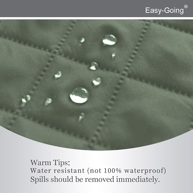 Easy-Going Recliner Chair Slipcover Reversible Sofa Cover Water Resistant Couch Cover Furniture Protector with Elastic Straps for Pets Dog (Recliner 22 inch, Greyish Green/Beige) | Machine Washable Slipcover For Dogs, Water Resistant Furniture Mat For ...