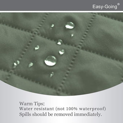 Easy-Going Recliner Chair Slipcover Reversible Sofa Cover Water Resistant Couch Cover Furniture Protector with Elastic Straps for Pets Dog (Recliner 22 inch, Greyish Green/Beige) | Machine Washable Slipcover For Dogs, Water Resistant Furniture Mat For ...