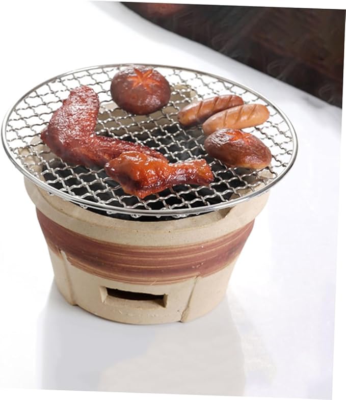 Portable Clay Barbecue Grill Stove Lightweight Outdoor Cooking Tool for Camping Picnics and Parties Multi Functional Charcoal Grill for Meat Seafood and Vegetables