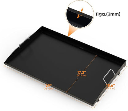 Stanbroil 28 Inch Non-Stick Replacement Griddle Top for Blackstone | Easy-Release Surface, Rear Grease Management, Easy Cleanup