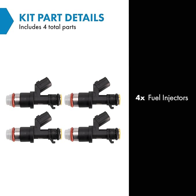 TRQ Fuel Injector Set | For 2013-2015 Acura ILX 2009-2014 TSX 2008-2012 Honda Accord Civic 2010-2011 CR-V