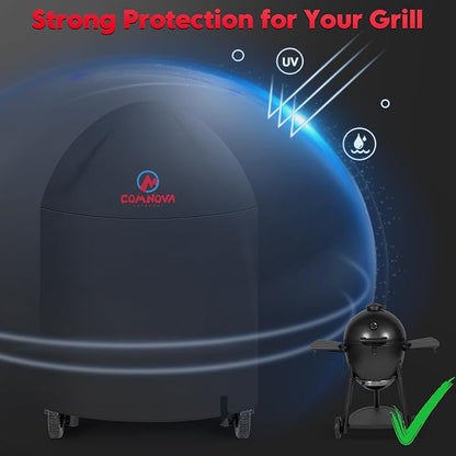 Comnova Grill Cover for Char-Griller AKORN Kamado Grill - 600D Premium AKORN Grill Cover for Char Griller Waterproof, Fits 16620, 06620, 26720, 16619, 26719, 06619 Models - 51"H x 36" Diameter (6755)