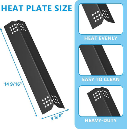 Grill Parts Kit, 2-Pack Cooking Grates, 4-Pack Heat Plates, 4-Pack Burners and Igniters for Expert Grill 4 Burner 720-0789 series, for Expert Grill Replacement Parts XG19-101-002-02, XG1136207123002