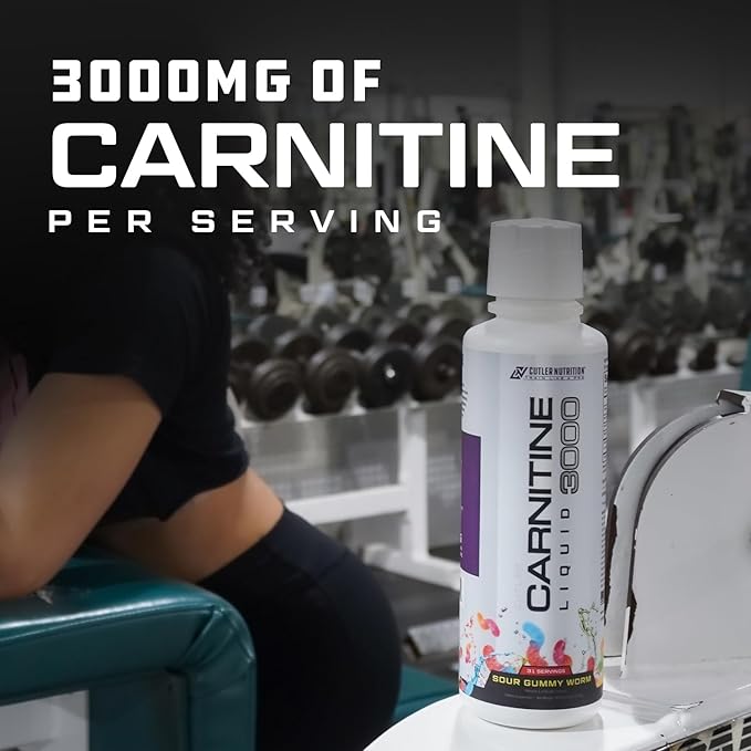 Cutler Nutrition Liquid L-Carnitine Supplement with Acetyl L-Carnitine & L-Carnitine Tartrate Forms - Pre Workout Formula for Optimal Absorption, Energy & Muscle Support | Blue Sharks Flavor