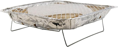Disposable Grill, Portable BBQ for Disaster Prepper, Camping, Tailgating & Outdoor Adventures: Penny Grill Disposable Charcoal Grills - Hassle-free, Eco-Friendly Grilling experience wherever you go!