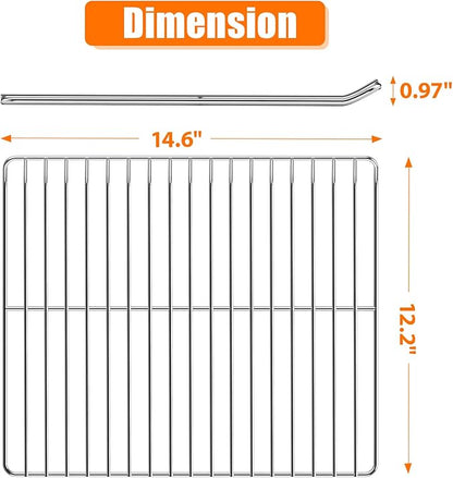 Rack for Masterbuilt Electric Smoker Parts for 30-inch Digital Electric Vertical BBQ Smoker Grates for Masterbuilt MB20071117 MB20070421 MB20070210 MB20073519 MB26073519, 14.6" x 12.2"