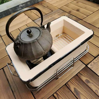 Charcoal Table Grid, Table Grid, Ceramic Charcoal Grill, Japanese Yakitori Barbecue Grill, Porous Ceramic Barbecue Barbecue
