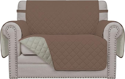 Easy-Going Reversible Couch Cover, Oversized Chair, Brown/Beige | Machine Washable Slipcover For Dogs, Water Resistant Furniture Mat For Living Room, Non-Slip Sofa Cover, Pet Friendly