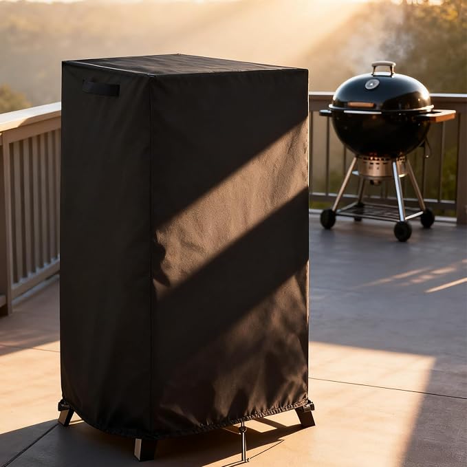 Smoker Cover Fit for Maison BACKYARDS Smoker Grill | Large Vertical Electric Smoker Cover Waterproof Outdoor Grill Smoker Covers -19" D x 23" W x 45" H