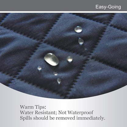 Easy-Going Reversible Couch Cover, 4 Seater Sofa, Dark Blue/Light Blue | XX-Large Sofa, Washable Slipcover For Dogs, Water Resistant Mat, Living Room, Non-Slip Sofa Cover, Pet Friendly