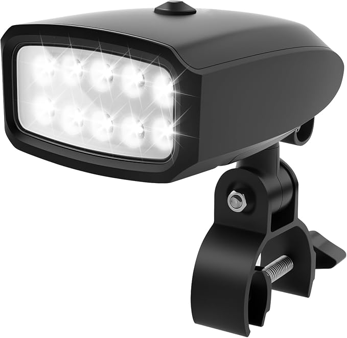 Grill Lights with 10 LED Lights,Super Bright BBQ LED Grill Dual Action Light,Adjustable Light Head & Strap Fits Most Outdoor Grills,BBQ Grill Accessories Suitable for Outdoor,Water & Heat Resistant