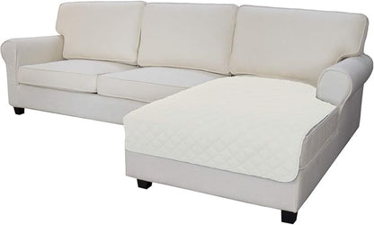 Easy-Going Sectional Couch Covers for Dogs L Shape Sofa Cover Reversible Sofa Slipcover Chaise Lounge Cover Furniture Protector Cover for Pets Dog Cat (42 x 68 inches, Ivory/Ivory) | Soft Sofa Slipcover For Dogs, Fits Left/Right Chaise Lounge Protector...