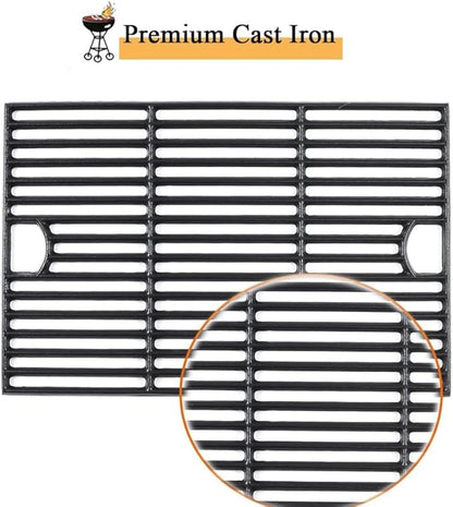 17 Inch Cast Iron Grill Grates for Nexgrill 6 Burner 720-0896 720-0896B 720-0896X, 17" Grill Grates for Nexgrill Deluxe 6 Burner Grill Replacement Parts 720-0896E 720-0898 720-0896C 720-0896CP
