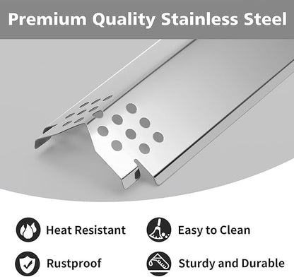 Grill Heat Plates Replacement Parts for Nexgrill, Stainless Steel Heat Tents for Home Depot Nexgrill 4 Burner Gas Grill, 14.6" Flame Cover Replacement Parts for Nexgrill 720-0830H