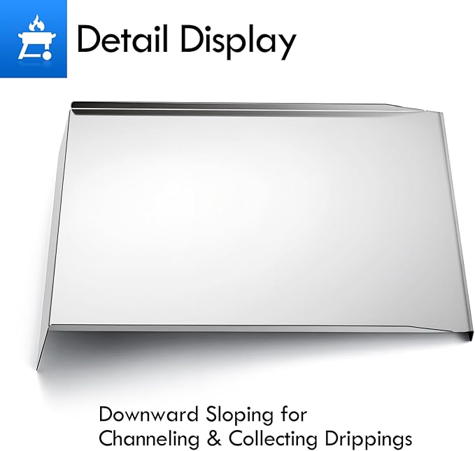 KIT0565 Drip Tray Replacement Parts for Traeger Silverton 620 Drip Pan TFS62GVF TFS62G grill Grease Tray Drip Plate Silverton TFS62G Grease Pan KIT0565-AMP Pellet Smoker Accessories
