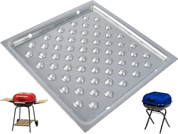 Ash Pan for Americana Grill Parts 4200 4201 Outdoor Charcoal Tray Replacement for Americana Walk-A-Bout, Swinger, Sizzler, Aussie, and Traveler Charcoal Grills Ash Tray 1040.8.001, 14.37" x 14.37",1PC