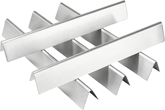 17.5" Stainless Steel Flavorizer Bars for Weber Genesis 300 Series (2011-2016, Front-Mounted Controls), Replacement for Weber 7620 7621 Fits Genesis E-310 E-320 E-330 S-310 S-320 S-330 Heat Plates