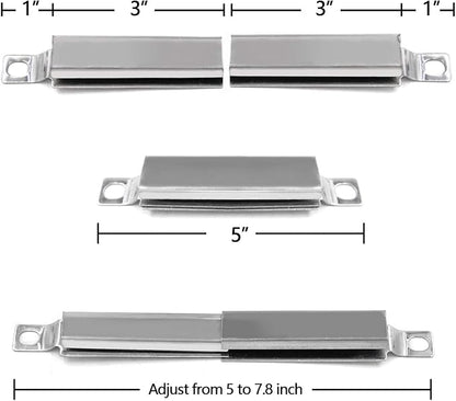 Hongso Replacement Parts for Charbroil 4 Burner Grill 463446015, 466446015, 463446016, 463446017, 463447018 Models, Propane Burners,Heat Plates and Adjustable Crossover Tubes