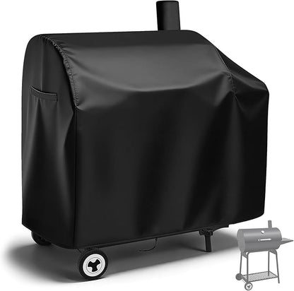 Charcoal Grills Cover for Royal-Gourme-t CC1830 30 Barrel Charcoal Grill, Waterproof Outdoor Grill Cover Royal-Gourme-t BBQ Grill Cover Barbeque Grill Cover - 44" L×27.6" W×43" H, Black