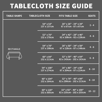 Romanstile 100% Waterproof Clear Plastic Tablecloth, Vinyl Rectangle PVC Table Cloths Protector Spill Oil Proof Wipe Clean Transparent Table Cover for Dining/Camping/Parties - 54 x 78, Crystal Clear