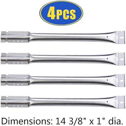 Repair Kit Replacement for Charbroil 461442114, 463441514, 463440109 Grill, Porcelain Steel 14 5/8" Heat Shield Plate, Stainless Steel 14 3/8" Grill Tube Burner,7 1/4" Carryover Tubes