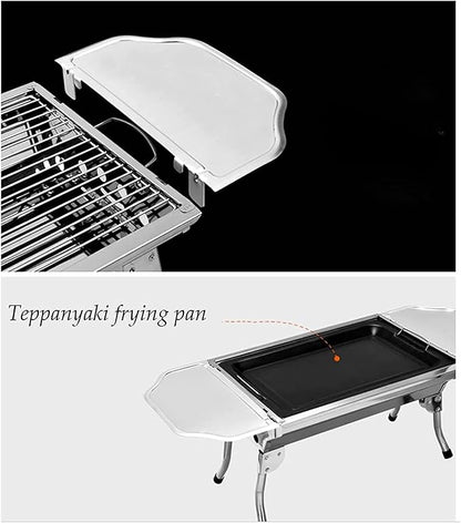 Bbq Grill Charcoal Grill Charcoal Stove Portable Barbecue Grill Folding BBQ Charcoal Grill For Outdoor Camping Hiking Cooking Picnic Barbecue Grill Charcoal Griddle