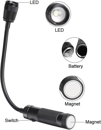 Multipurpose Grilling Light with Powerful Base and Adjustable Gooseneck for Barbecue Garage Camping Portable Led Light