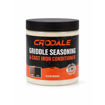Blackstone Griddle Cleaning Kit - Premium 2-in-1 Blackstone Griddle Seasoning and Conditioner - Blackstone Restoration Kit - Cast Iron and Carbon Steel Cookware - 15.3oz