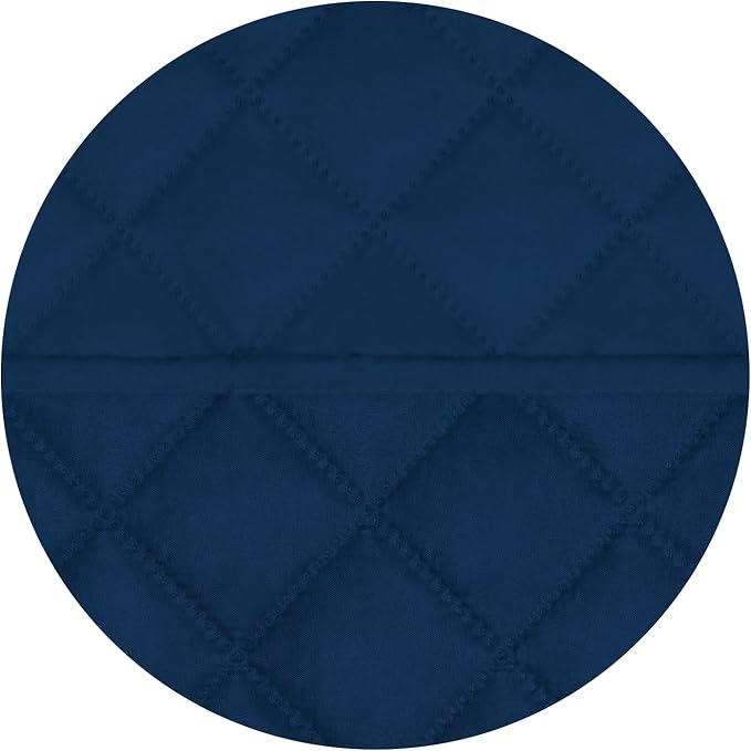 PureFit Reversible Quilted Oversized Recliner Sofa Cover, Water Resistant Furniture Protector, Washable Couch Cover with Elastic Straps for Kids, Pets (Small, Navy/Navy) | Navy/Navy, Water Resistant Couch Protector, Washable Pet Couch Cover with Non Sl...
