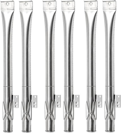 Criditpid Grill Burner Tubes Replacement for Nexgrill 6 Burner 720-0898 720-0898A, Nexgrill 720-0888 720-0888N 720-0830H 720-0783E, Gas Grill Pipe Burners for Kenmore, Kitchen Aid, BBQ Pro.(6 Pack)