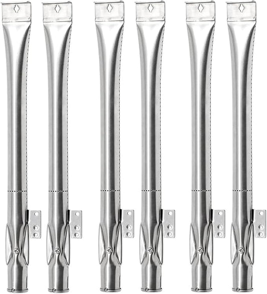 Criditpid Grill Burner Tubes Replacement for Nexgrill 6 Burner 720-0898 720-0898A, Nexgrill 720-0888 720-0888N 720-0830H 720-0783E, Gas Grill Pipe Burners for Kenmore, Kitchen Aid, BBQ Pro.(6 Pack)