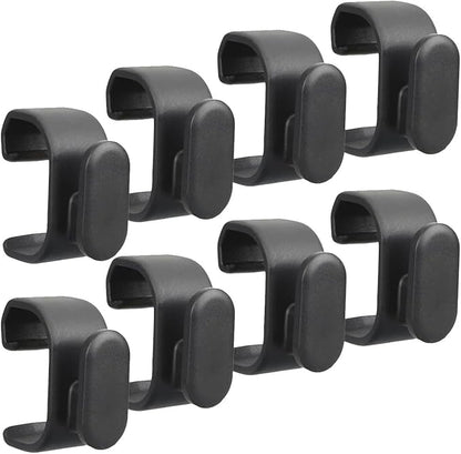 8-Pack Tool Hooks for Weber Grills, Grill Tool Holder for Weber Slate Griddle, Grill Accessories for 3400519 Weber Works Side Rail, Barbecue Utensils Outdoor Hanging