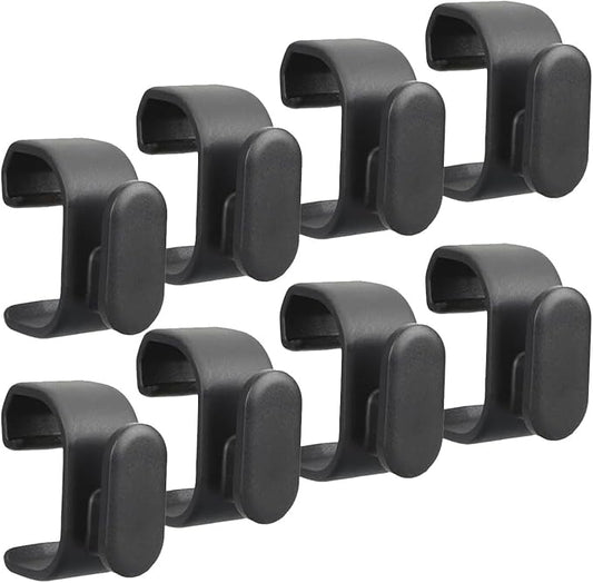 8-Pack Tool Hooks for Weber Grills, Grill Tool Holder for Weber Slate Griddle, Grill Accessories for 3400519 Weber Works Side Rail, Barbecue Utensils Outdoor Hanging
