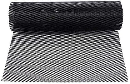 AggAuto Universal 40"x13" Car Grill Mesh 3x6mm Rhombic Hole Black | Aluminum Alloy Automotive Grille Insert Bumper, One of the Most Multifunctional Shape Grids 100x33cm