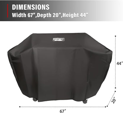 Monument Heavy Duty Gas BBQ Grill Cover, 66-inches for Denali D605, SKU A003