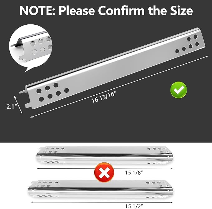 Grill Replacement Parts for Charbroil Performance 2 Burner Grill 463673519 463625217 463625219 463673517 463673017 463673617 463673019, 17.75" Burner Replacement Parts for Char-Broil Grill