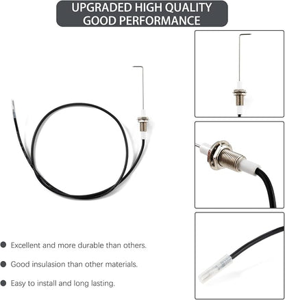 720-0697 Igniter Electrode Grill Replacement Parts for Grillmaster Ignitor Nexgrill 720-0670C Kenmore 122.16641900 720-0670A Grill Parts Ignition Ceramic Electrode Wire Grill Accessories 4 Pieces