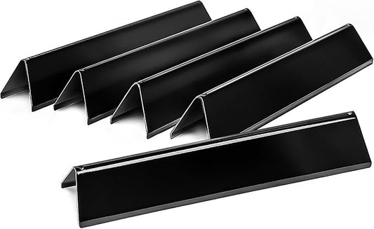 Uniflasy 7636 Flavorizer Bars for Weber Spirit 300 and Spirit II 300 Front Control Grills, 15.3 x 2.6 x 2.5 in Porcelain-Enameled Steel Heat Plates for E310 E320 E330 S310 S320 S330, 5-Pack