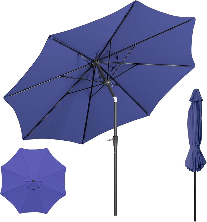 Outdoor Patio Umbrella, 8 Ribs Market Table Umbrella