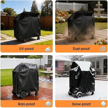 Grill Cover for Expert Grill Heavy Duty 24-Inch Charcoal Grill, Waterproof Outdoor BBQ Griddle Cover, Fade-Resistant UV Resistant All Weather Protection