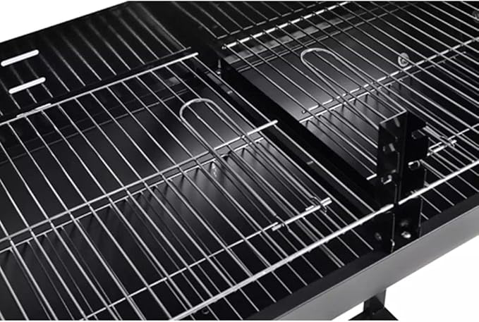 BBQ BarelHalf,BBQ Grill Charcoal Barbecue Camping Stove for Outdoor Cooking Heavy Duty,for Tailgating Patio Backyard Camping,