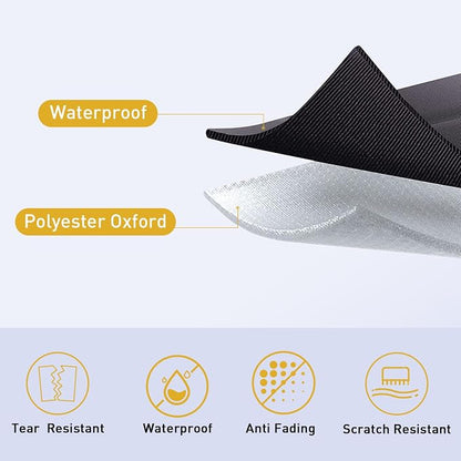 SquarePie 60 inch Round Outdoor Tablecloth with Umbrella Hole - Waterproof Patio Table Cover for Spring Summer Garden Camping Poolside Picnic BBQS, Summer Lemon