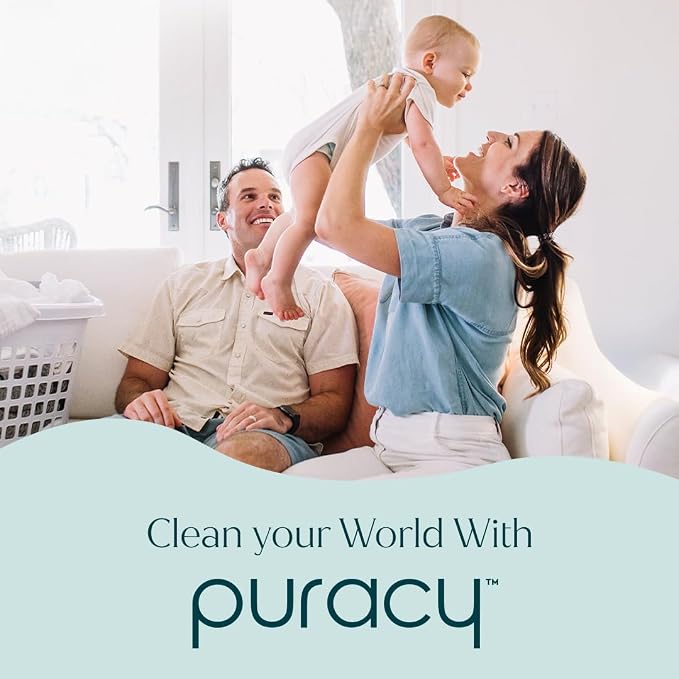 Puracy All Purpose Cleaner Concentrate – Plant-Powered Multi-Surface Cleaner - Surface Cleaner Solution As Seen on TikTok (Organic Lemongrass, 16 fl oz, 3 Pack)
