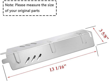 BBQ-Element Grill Replacement Parts for Backyard Grill BY13-101-001-11, BY14-101-001-01, BY16-101-002-05, GBC1429W, Stainless Steel Heat Plate Tent Shields Burner Cover for Uniflame GBC1329W.