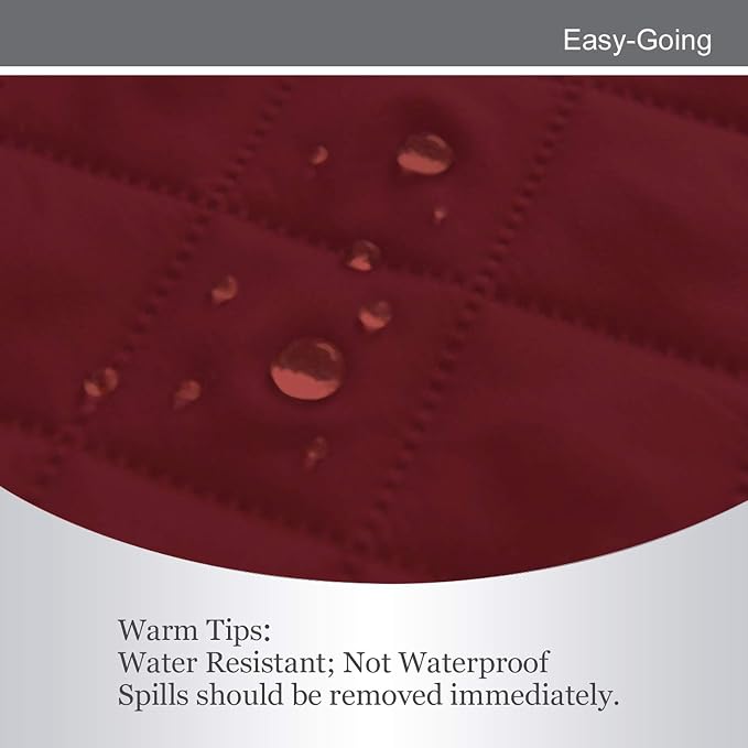 Easy-Going Reversible Couch Cover, 2 Cushion Sofa, Christmas Red/Ivory | Oversized Loveseat Slipcover For Dogs, Water Resistant Mat, Living Room, Non-Slip Sofa Cover, Pet Friendly