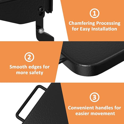 AJinTeby BAC604 Folding Shelf for Traeger Ironwood, Ironwood XL, Timberline, Timberline XL, 22" x 11" P.A.L. Pop-and-Lock Folding Front Shelf for Traeger Accessory