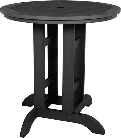 highwood Hamilton 3 Piece Round Counter Height Dining Set, Black